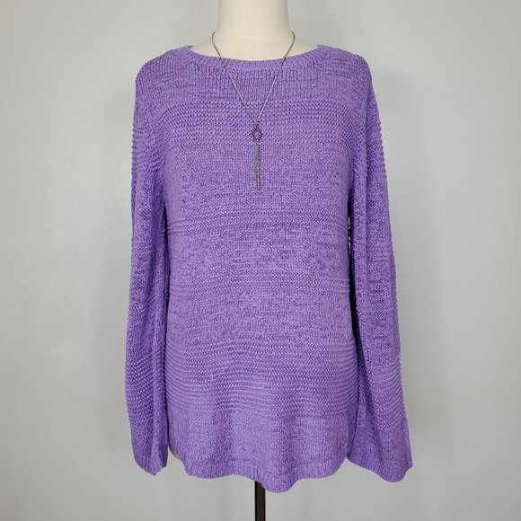 Style & Co Loose Weave Mixed Stitch Sweater NEW NWT Size XL - Picture 1 of 11